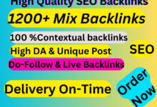 1250 SEO Mix Backlinks Package for Just $10