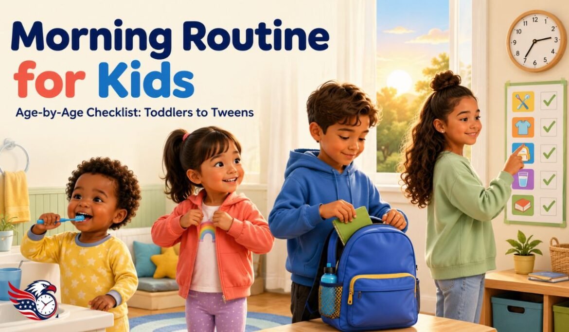 Morning Routine for Kids: Age-by-Age Checklist From Toddlers to Tweens