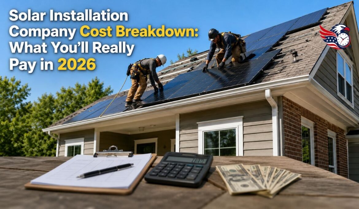 Solar Installation Company Cost Breakdown: What You’ll Really Pay in 2026